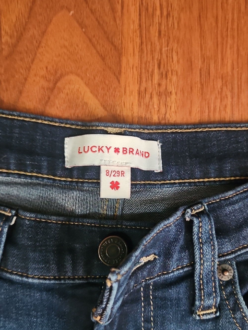 Lucky Brand Women's Dark Blue Denim High-Rise Jeans